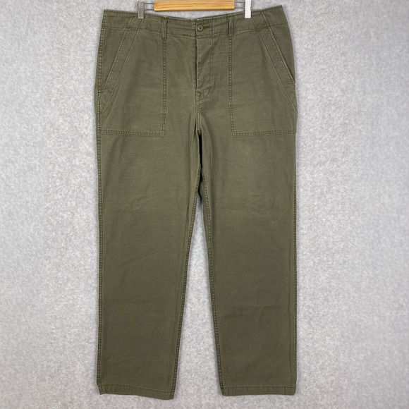 imogene + willie Other - Imogene + Willie Pants Mens 38 (41x33) Olive Oliver Military Trouser Button Fly